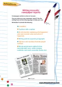 Writing recounts: newspaper reports 