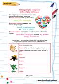 Writing simple, compound and complex sentences worksheet