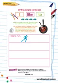 Writing simple sentences