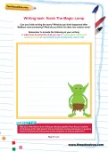 Writing task: finish The Magic Lamp