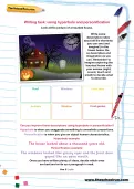Writing task: using hyperbole and personification