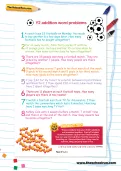 Y2 addition word problems about football