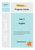 Y3 English Progress checks, TheSchoolRun