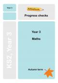 Year 3 maths Progress Checks, TheSchoolRun