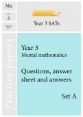TheSchoolRun optional SATs papers: Y3 maths set A