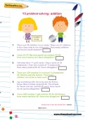 Y3 problem-solving: addition worksheet