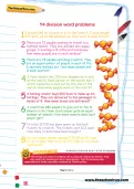 Y4 division word problems football worksheet