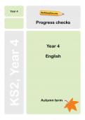 Y4 English Progress checks, TheSchoolRun