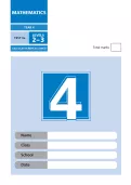Optional SATs papers: Y4 maths 2006