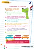Y4 football multiplication word problems