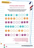 Y4 tricky number sequences worksheet
