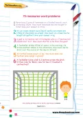 Y5 measures word problems football worksheet