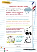 Y5 spelling: unstressed vowels worksheet