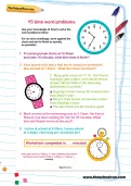 Y5 time word problems worksheet
