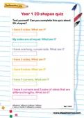 Year 1 2D Shapes Quiz