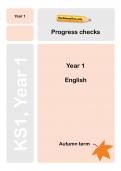 Y1 English Progress checks, TheSchoolRun