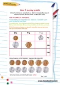 Year 1 money puzzle