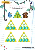 Year 1 number pyramids: 1
