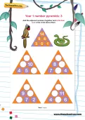 Year 1 number pyramids: 3