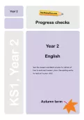 Y2 English Progress checks, TheSchoolRun