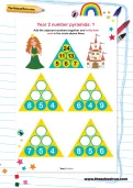Year 2 number pyramids: 1