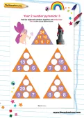 Year 2 number pyramids: 3
