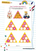 Year 2 number pyramids: 6