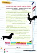 Year 3 Cloze test: the dog and the rooster