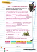 Year 3 Cloze test: the grumpy owl
