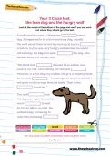 Year 3 Cloze test: the lean dog and the hungry wolf