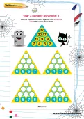 Year 3 number pyramids: 1