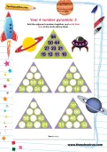 Year 4 number pyramids: 3
