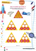 Year 4 number pyramids: 4