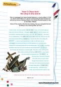 Year 5 Cloze test: the ship in the storm