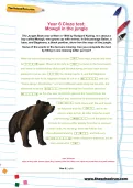 Year 6 Cloze test: Mowgli in the jungle