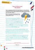 Year 6 Cloze test: the storm