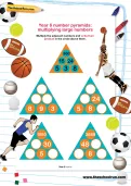 Year 6 number pyramids: multiplying large numbers