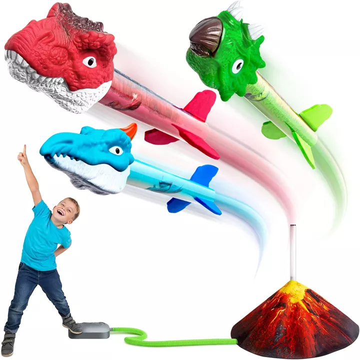 Dinosaur rocket outdoor toy