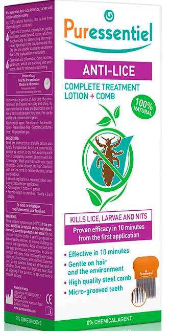 Puressentiel Anti-Lice Lotion and Comb