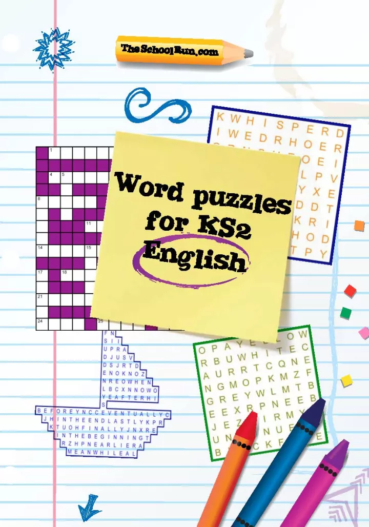 Word puzzles for Key Stage 2 English