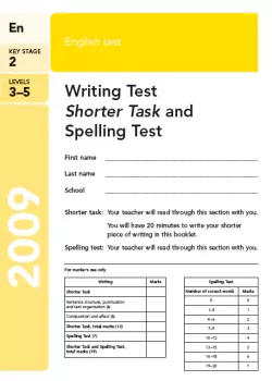 KS2 English SATs 2009