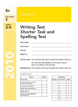 KS2 English SATs 2010