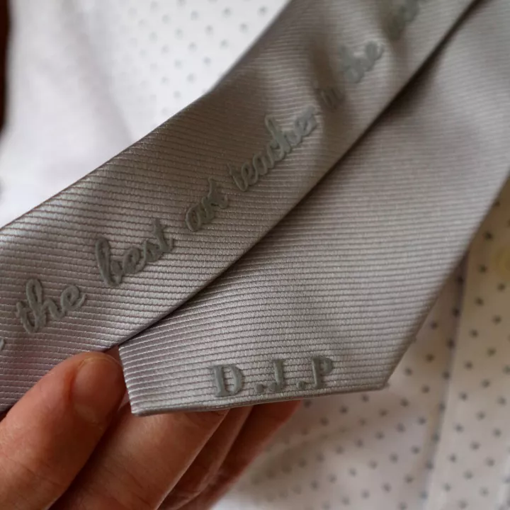 Personalised Thank You Teacher Tie