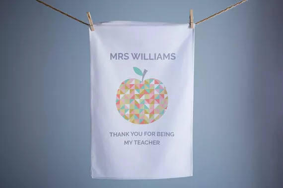Personalised Teacher Tea Towel