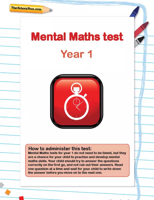 Year 1 mental maths test