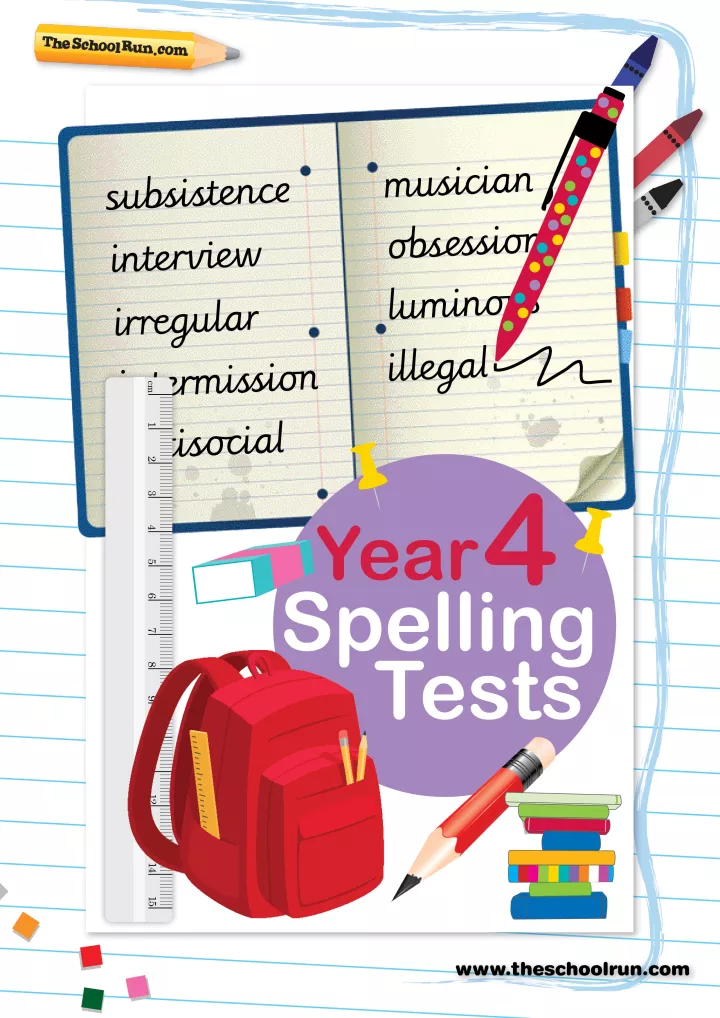 Year 4 spelling tests