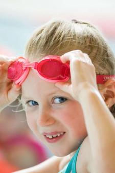 Girl swimming