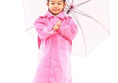 Little girl with umbrella