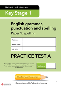 Key Stage 1 SATs paper