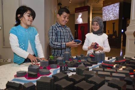 Children playing at the Museum of Cardiff 